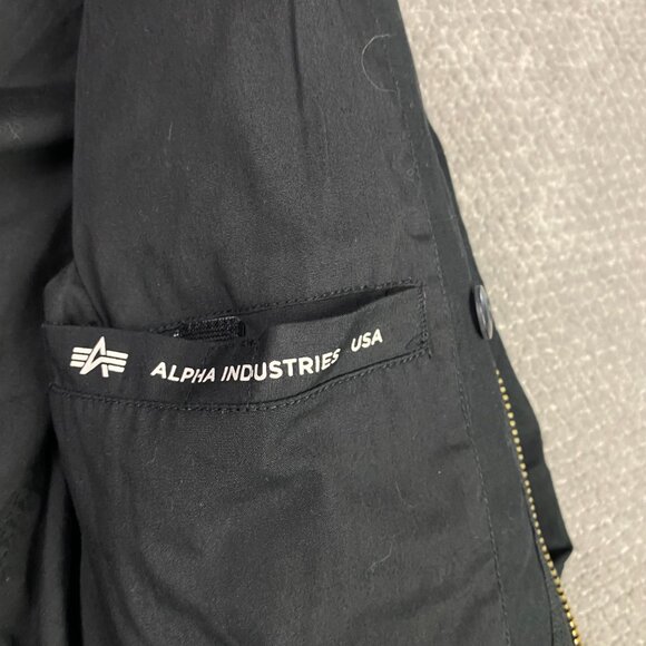 Alpha Industries Black Military Field Jacket - Picture 10 of 16